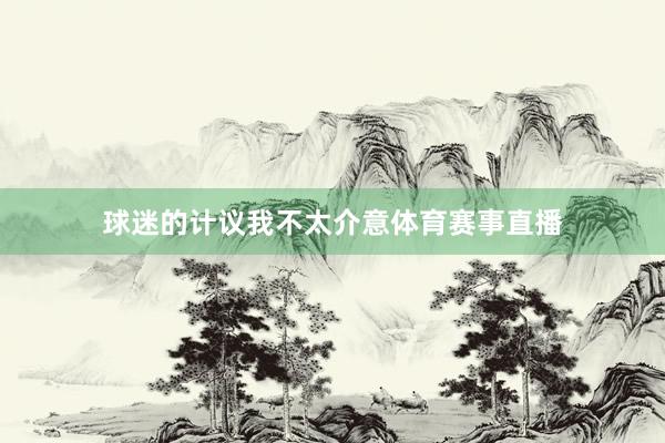 球迷的计议我不太介意体育赛事直播