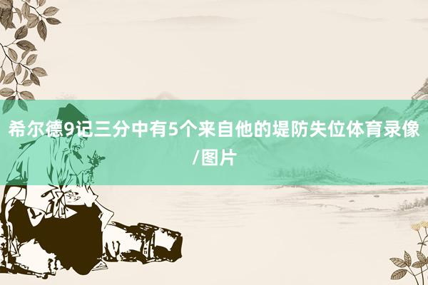 希尔德9记三分中有5个来自他的堤防失位体育录像/图片