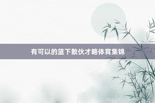 有可以的篮下散伙才略体育集锦