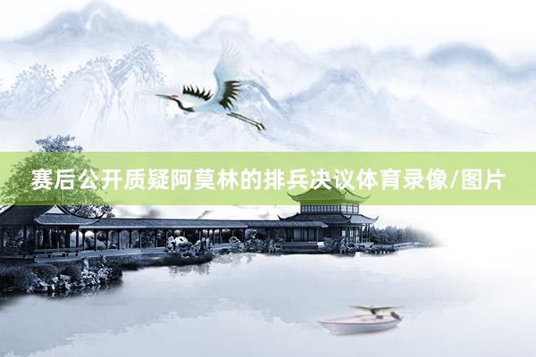 赛后公开质疑阿莫林的排兵决议体育录像/图片