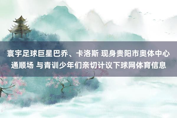 寰宇足球巨星巴乔、卡洛斯 现身贵阳市奥体中心通顺场 与青训少年们亲切计议下球网体育信息