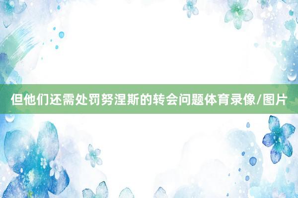 但他们还需处罚努涅斯的转会问题体育录像/图片