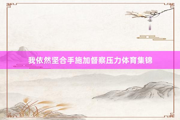 我依然坚合手施加督察压力体育集锦