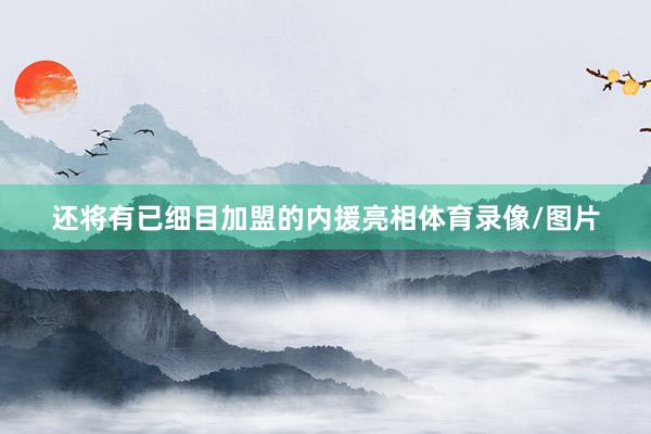 还将有已细目加盟的内援亮相体育录像/图片
