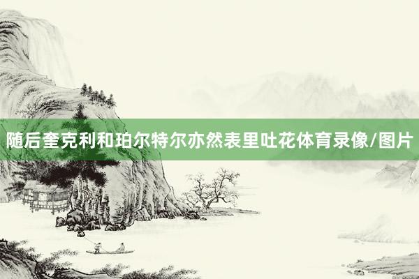 随后奎克利和珀尔特尔亦然表里吐花体育录像/图片