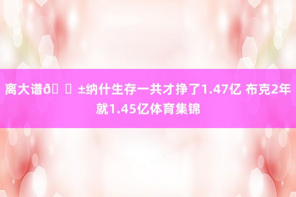 离大谱😱纳什生存一共才挣了1.47亿 布克2年就1.45亿体育集锦