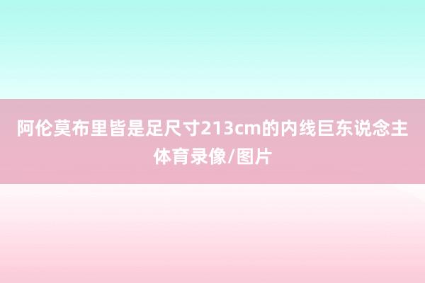 阿伦莫布里皆是足尺寸213cm的内线巨东说念主体育录像/图片